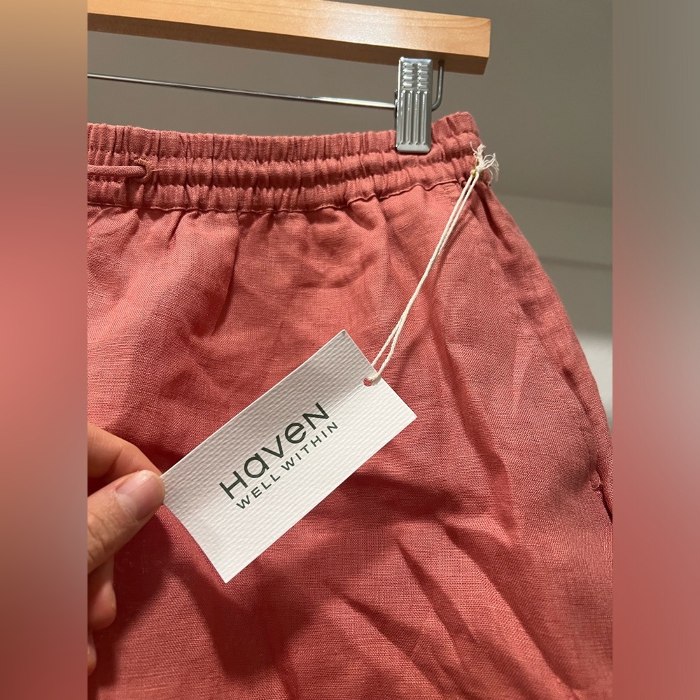Haven Well Within - Pink Linen Shorts - Womens Small - NWT - Picture 7 of 9
